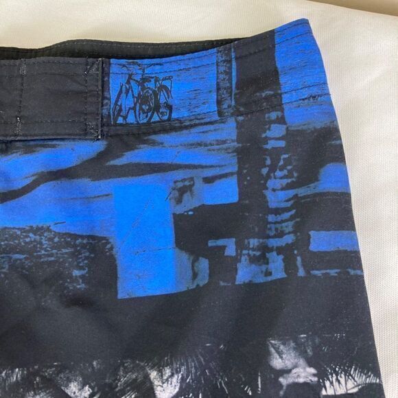 Swim Shorts Trunks Mens Board Size 40 32 Black Surf Beach Swimming Swimwear - Picture 7 of 11